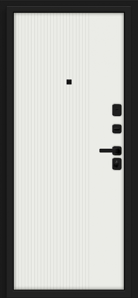 Товар Дверь Optim Z-2 Вертикаль Муар черный-Грецкий Орех/Белый BR6178