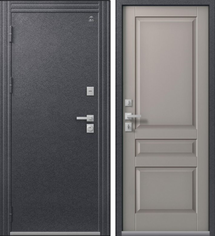 Дверь Термо-2 Антрацит Муар - Кашемир Грей DIS007375