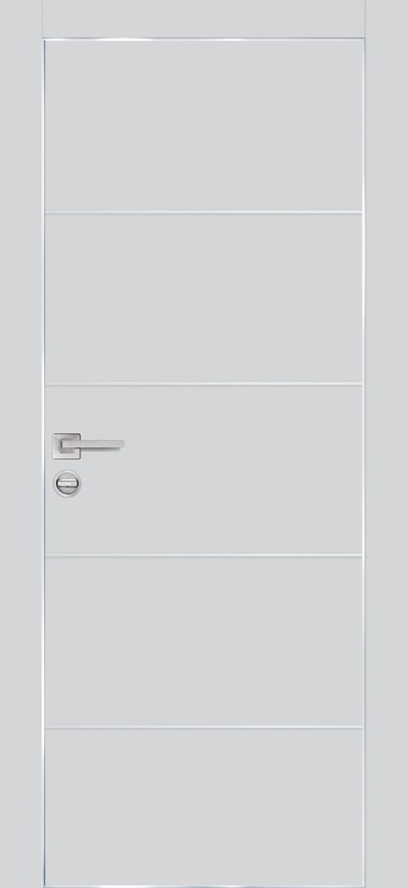 Межкомнатная дверь PX-12  AL кромка с 4-х ст. Сапфир матовый