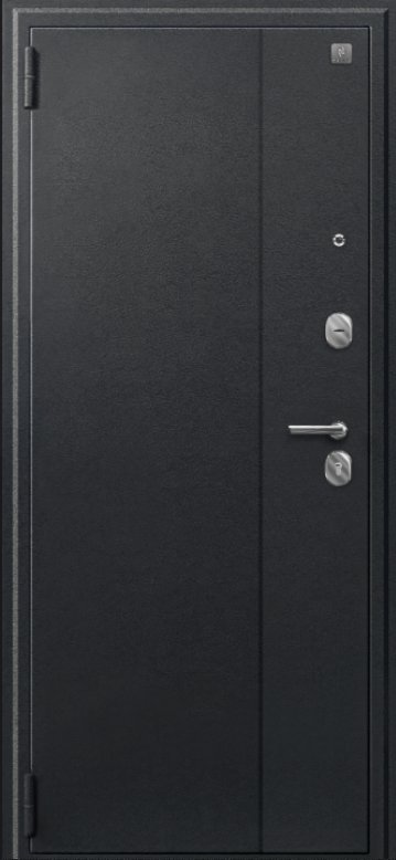 Товар Дверь A-02 черный сатин - лиственница тёмная DIS007329