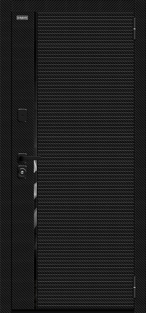 Дверь Лайнер/SBlack Black Carbon/White Silk BR6162