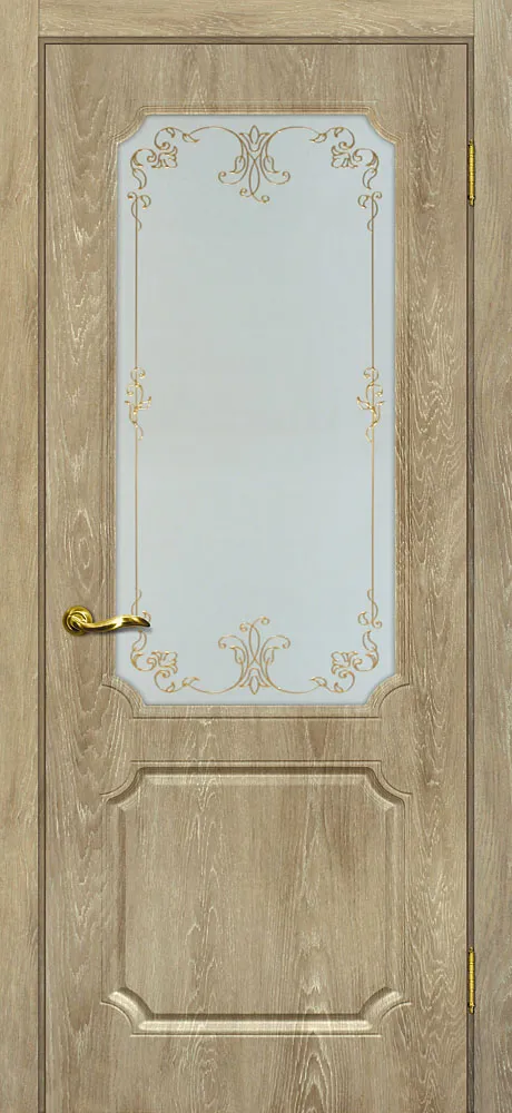Фото Межкомнатная дверь Сиена-4 Дуб песочный