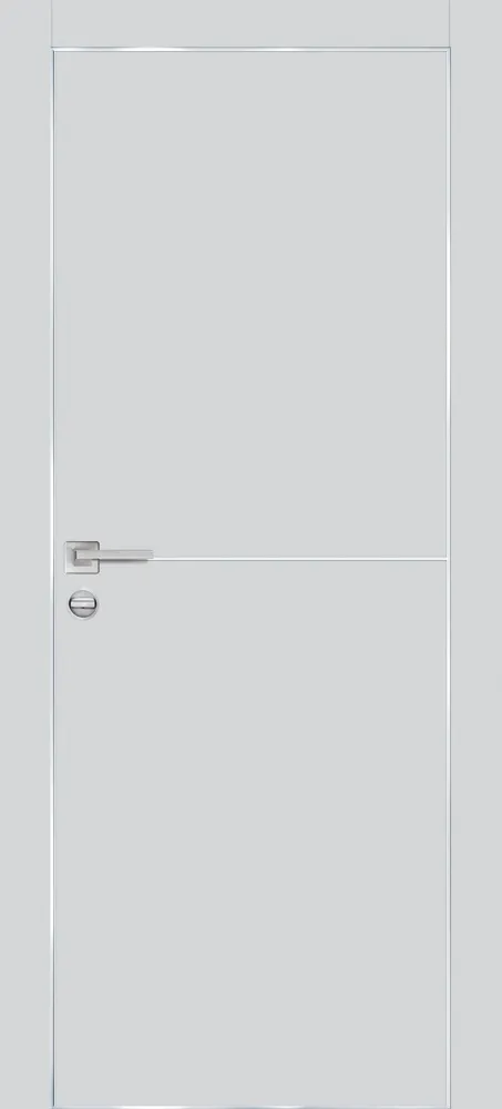 Межкомнатная дверь PX-19 AL кромка с 4-х ст. Сапфир матовый