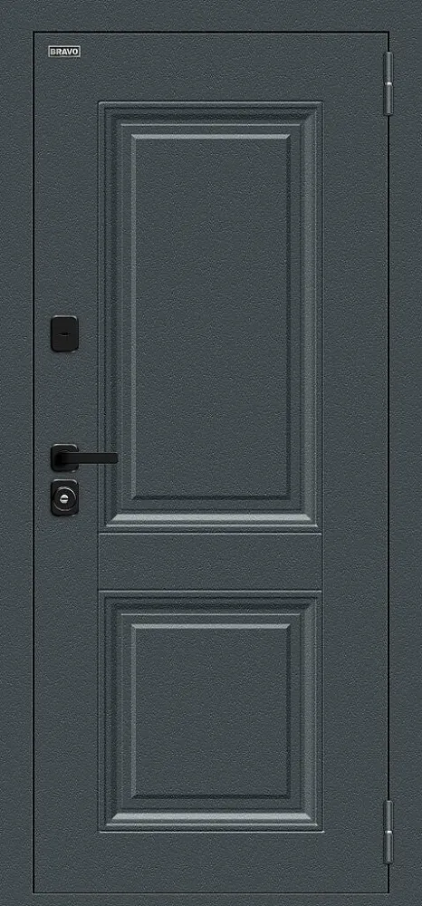 Дверь Thermo Некст МФ/SBlack Старк антрацит/White Silk BR6218